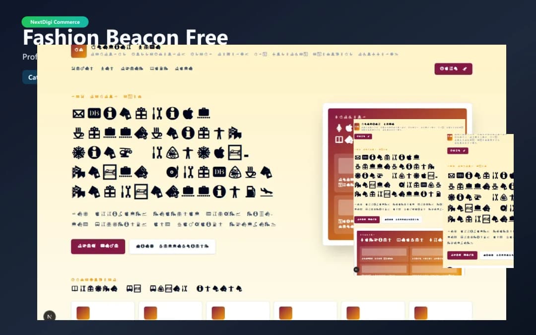 Fashion Beacon Free theme preview