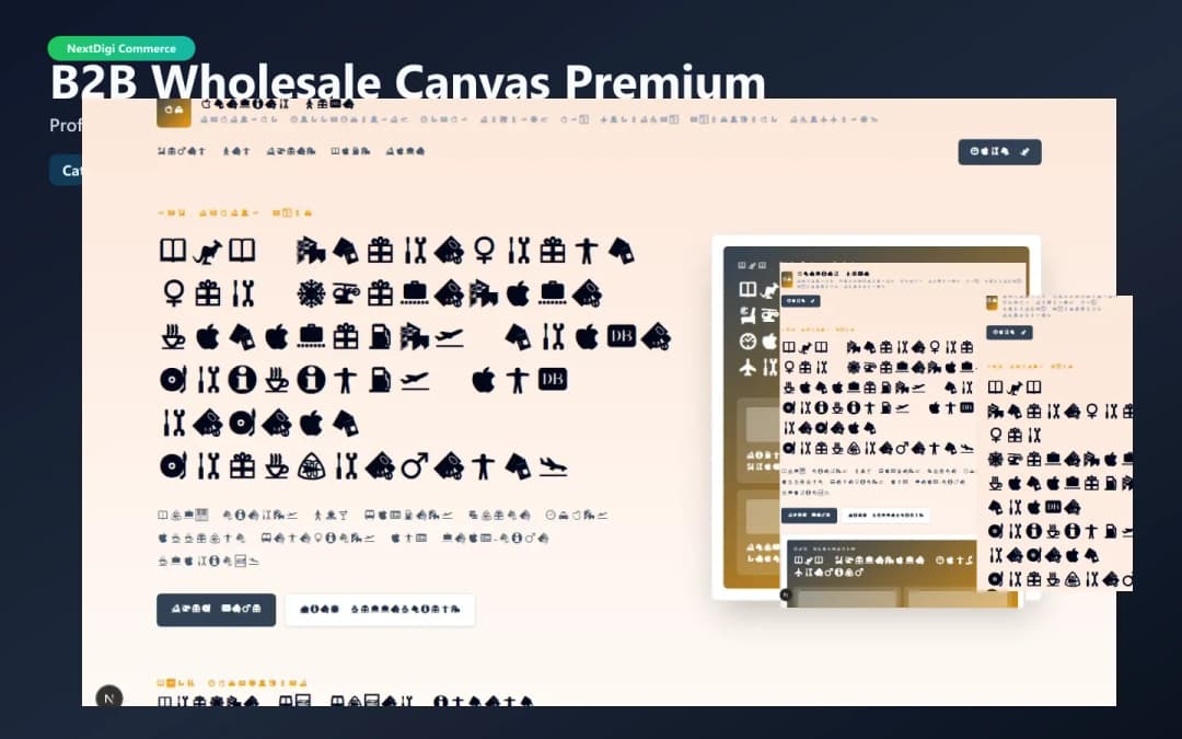 B2B Wholesale Canvas Premium preview