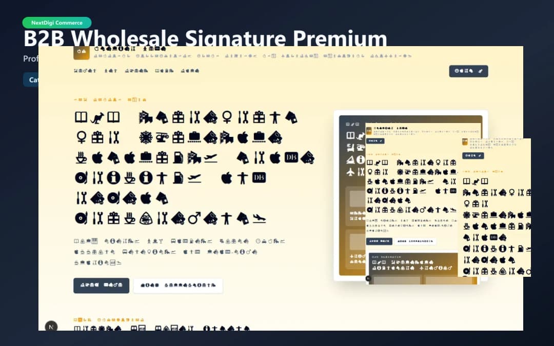 B2B Wholesale Signature Premium preview