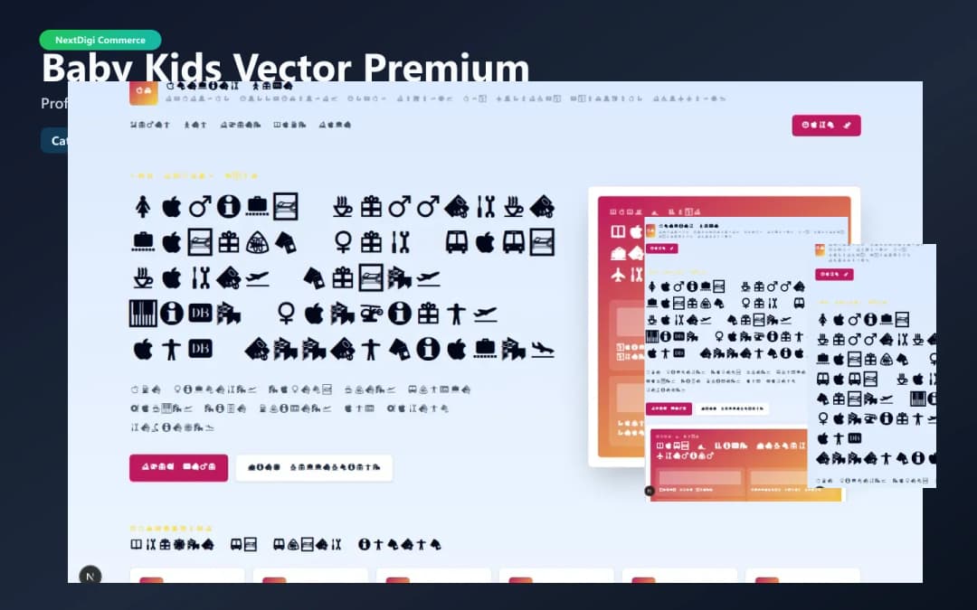 Baby & Kids Vector Premium preview