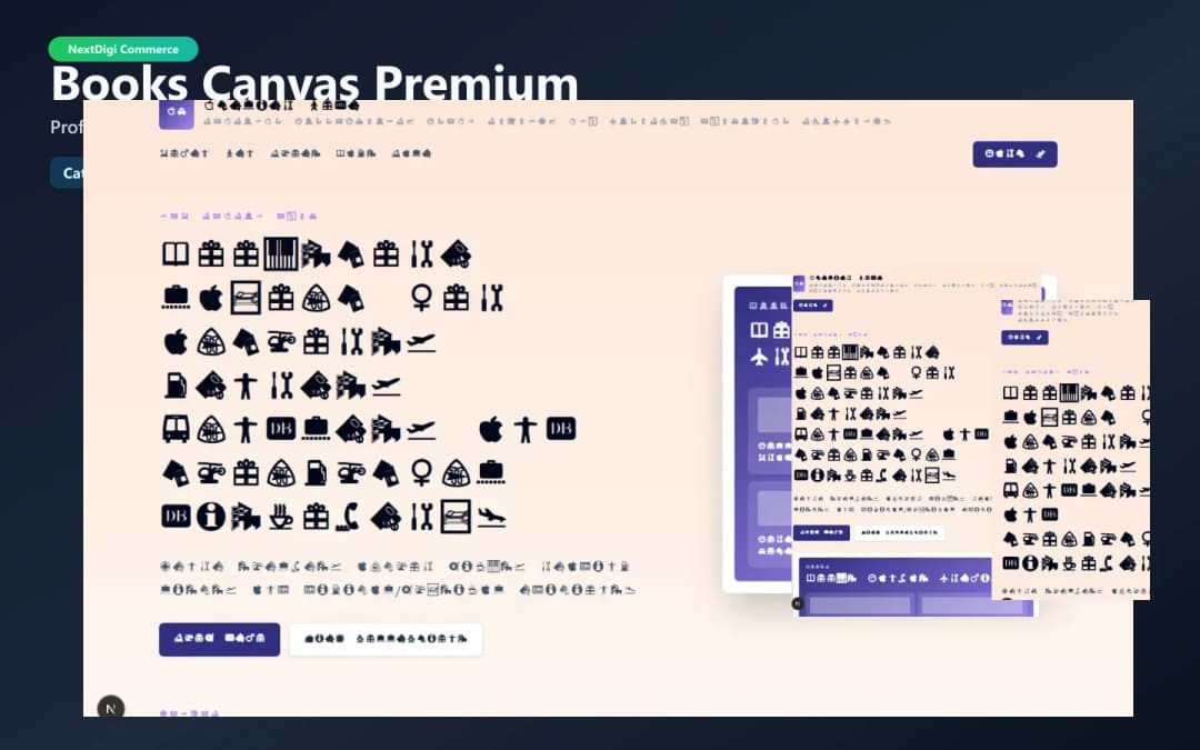 Books Canvas Premium preview