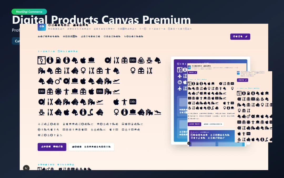 Digital Products Canvas Premium preview