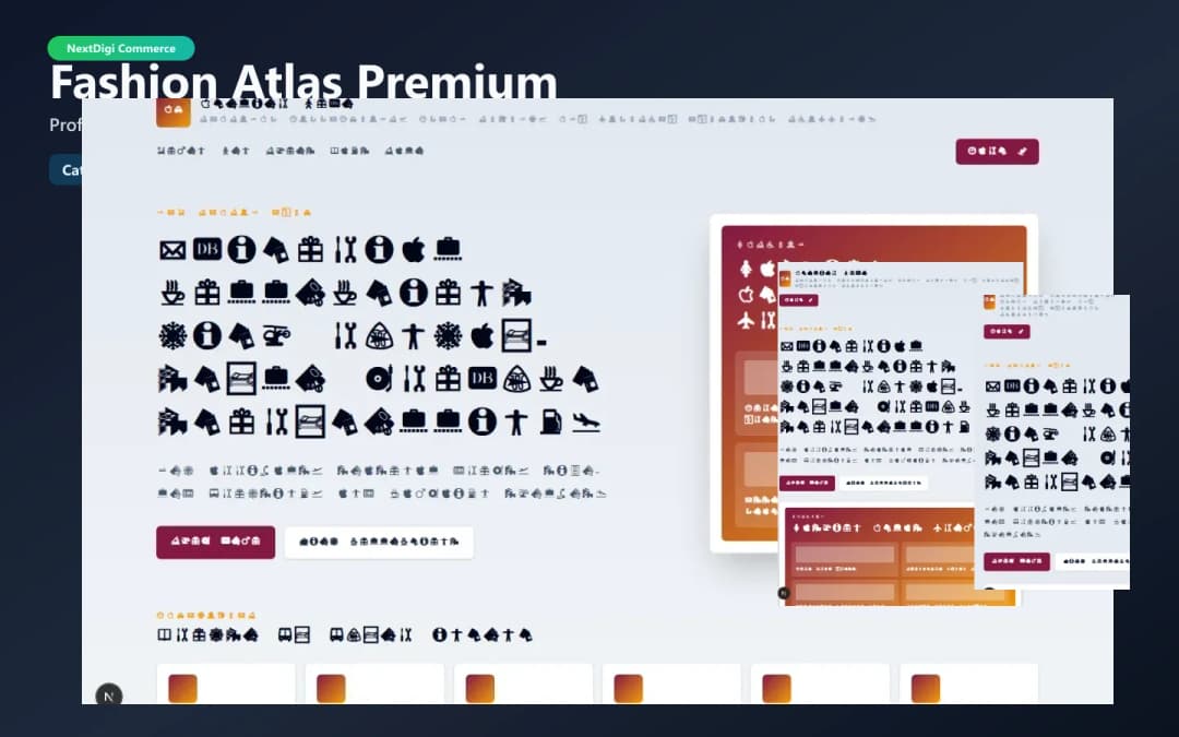 Fashion Atlas Premium theme preview