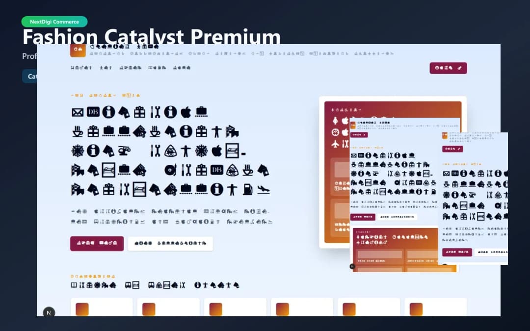 Fashion Catalyst Premium theme preview