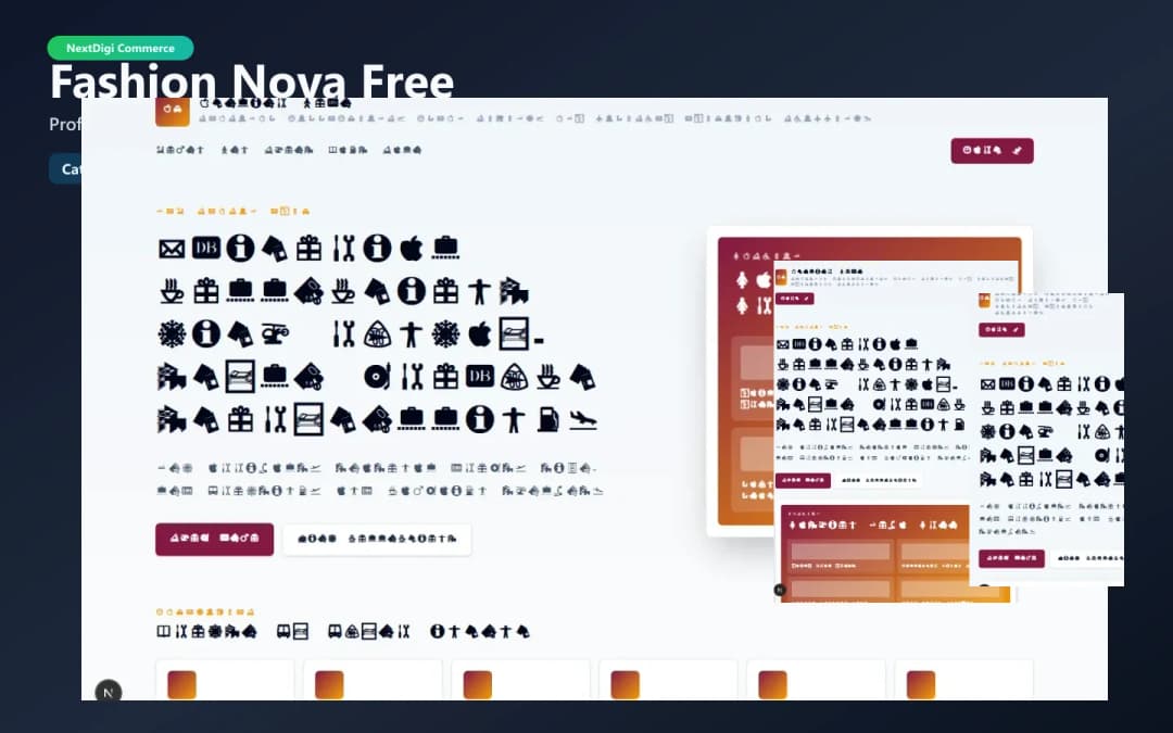 Fashion Nova Free theme preview