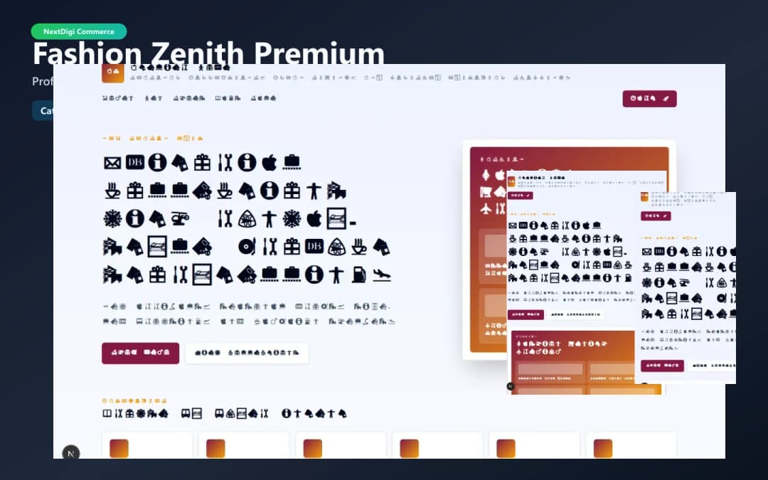 Fashion Zenith Premium theme preview