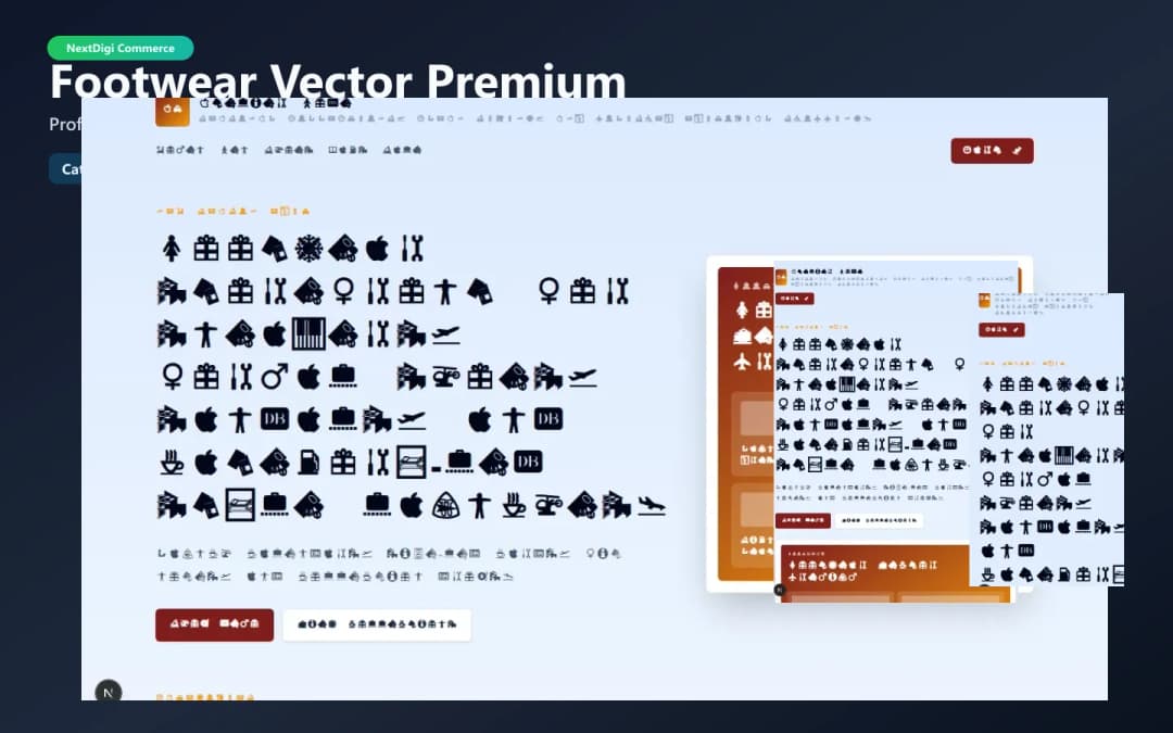 Footwear Vector Premium preview