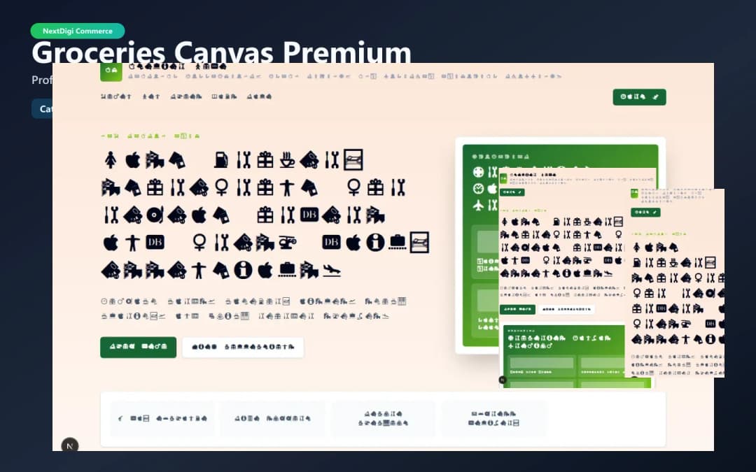 Groceries Canvas Premium preview