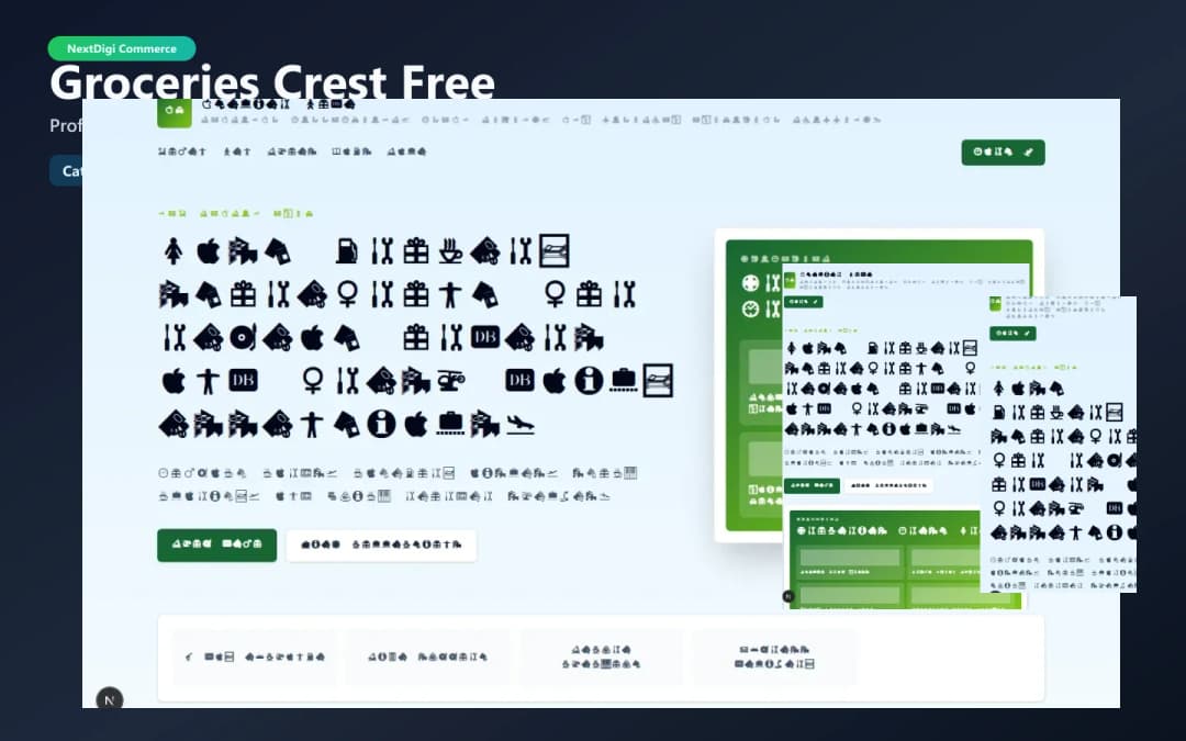 Groceries Crest Free preview