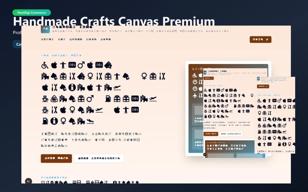 Handmade Crafts Canvas Premium preview