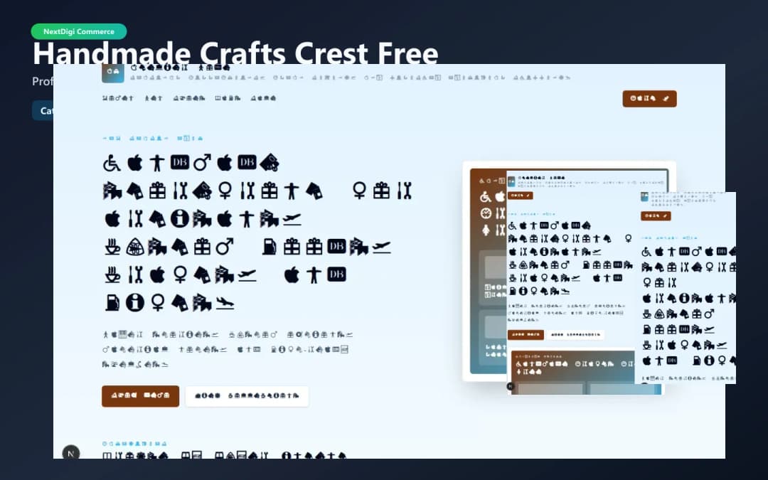 Handmade Crafts Crest Free preview