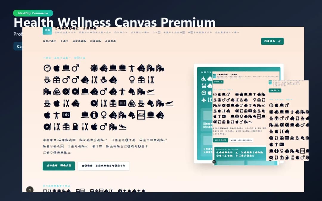 Health & Wellness Canvas Premium preview