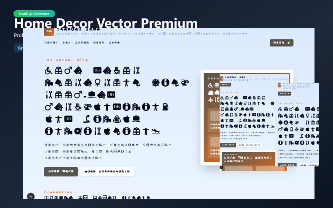 Home Decor Vector Premium preview