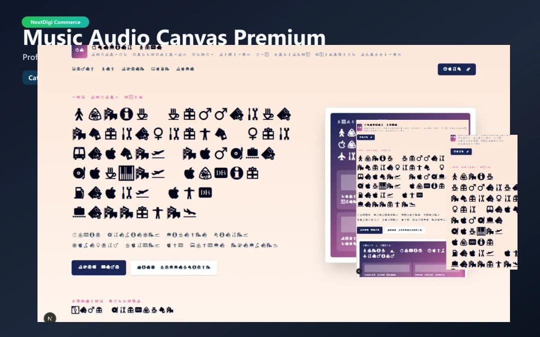 Music & Audio Canvas Premium preview