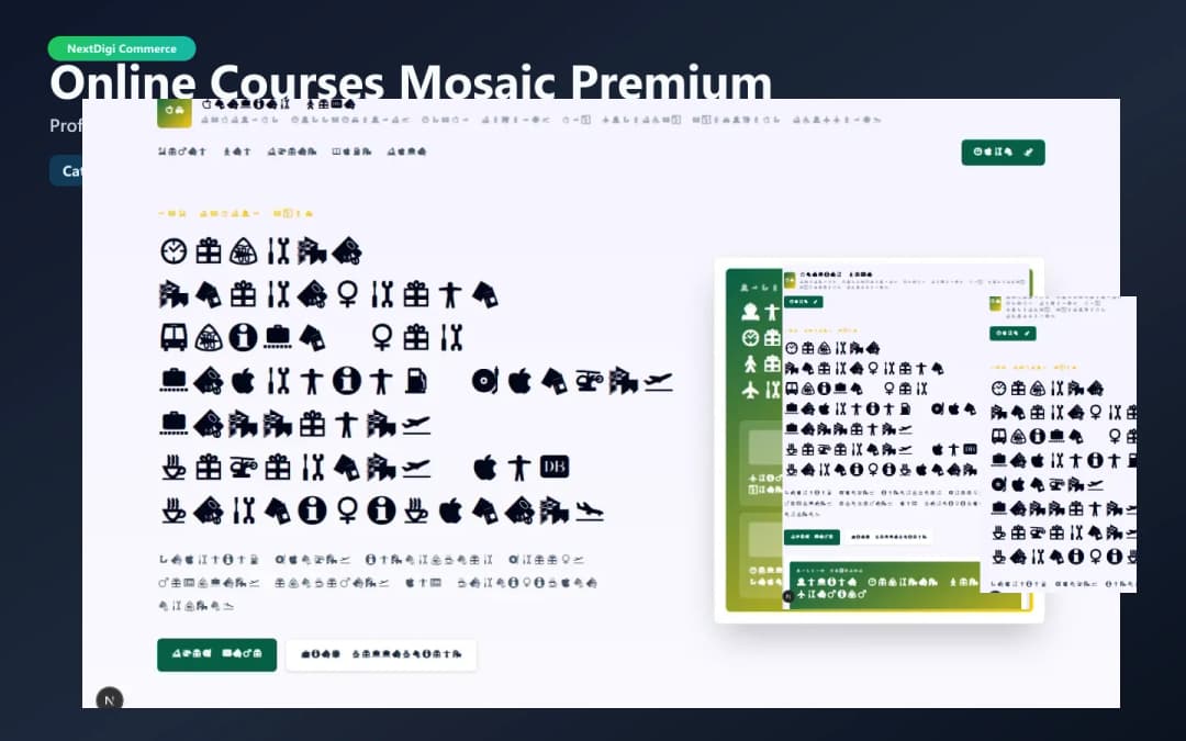Online Courses Mosaic Premium preview