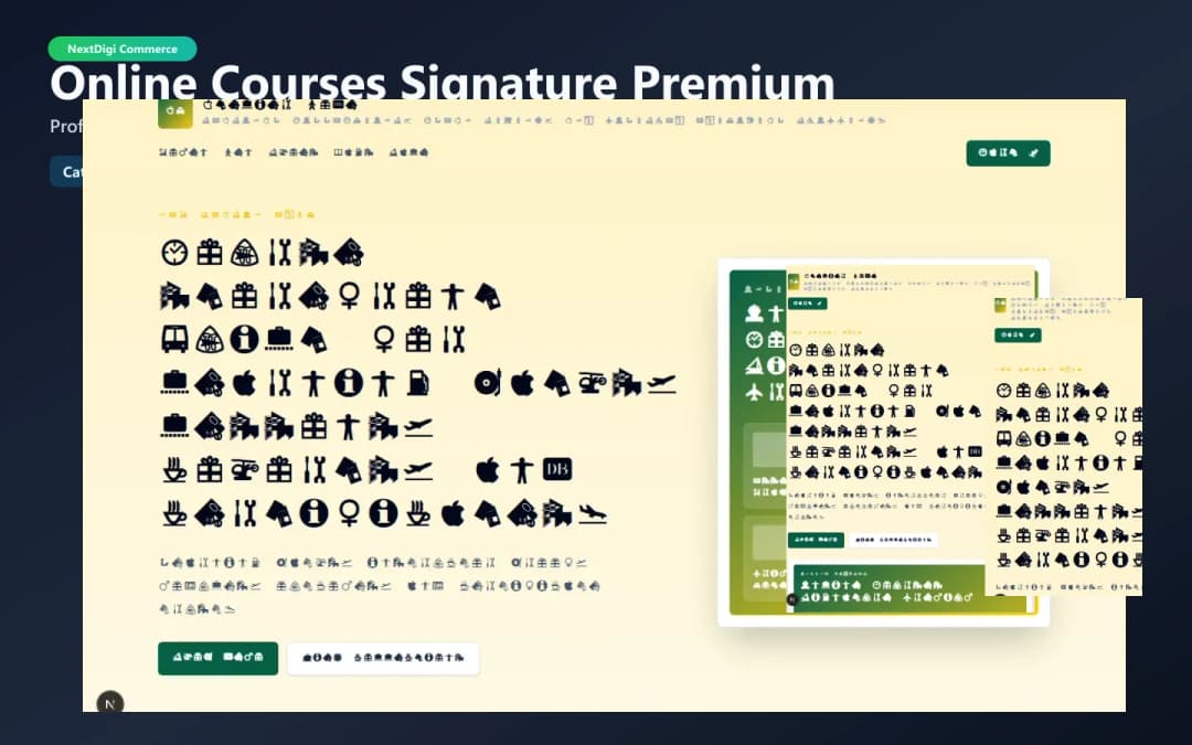 Online Courses Signature Premium preview