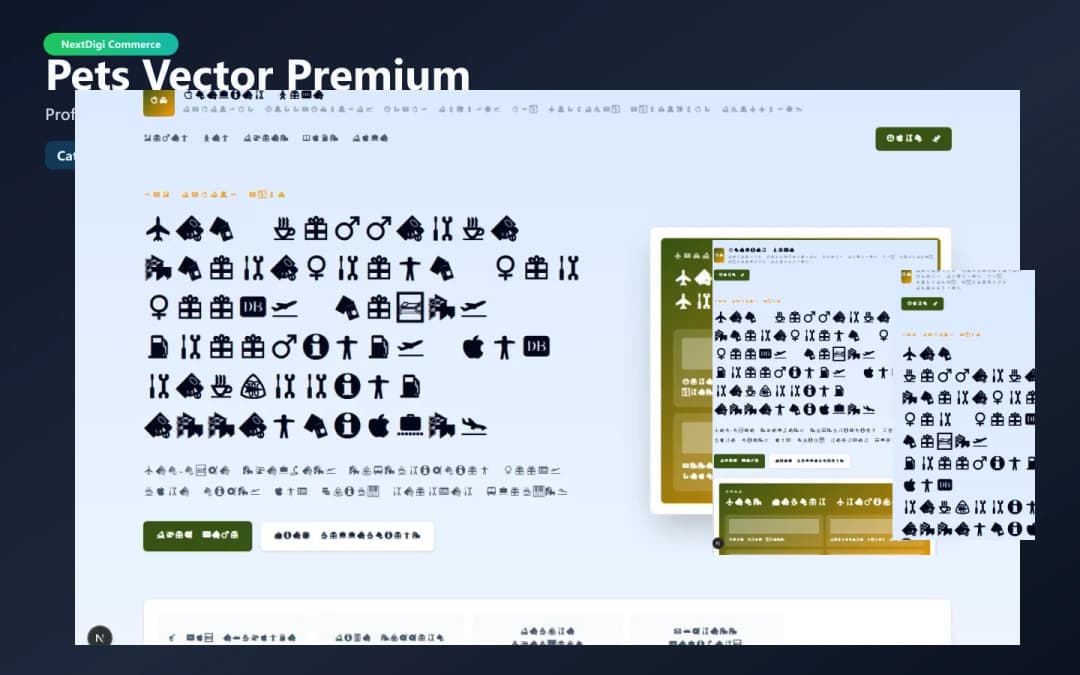 Pets Vector Premium preview