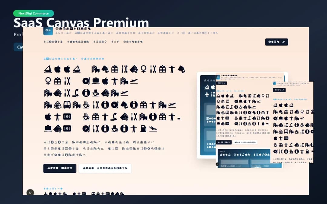 SaaS Canvas Premium preview